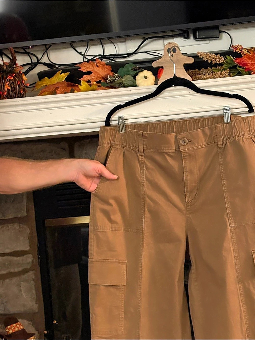 Ava & Viv Cargo Pants Brown XXL Like New - Picture 3 of 4